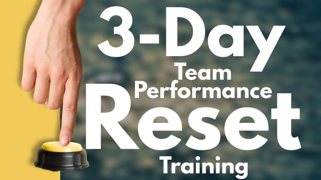 Hero image for the 3-Day Team Performance Reset training